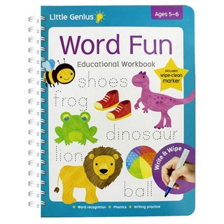 Sách- Little Genius: Maths Fun - Word Fun - Number Fun Educational Workbook
