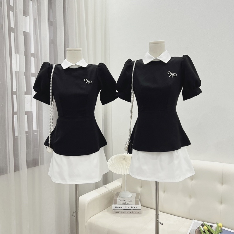 BLACKCHIC SET TIỂU THƯ KÈM TAG NƠ | BY 25.HOUSING