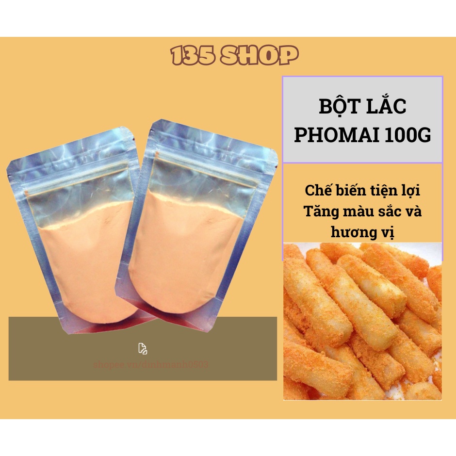 Bột Phô Mai Hàn Quốc Lắc Khoai Tây 100g - Gói Phomai Bột Lắc Gà Rán, Bánh Gạo, Bắp Rang