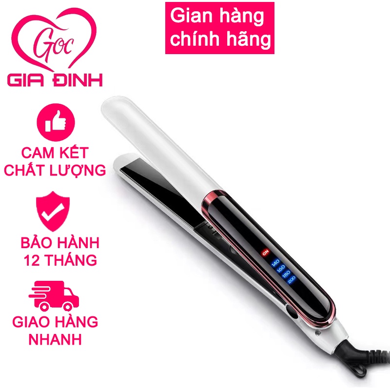 Máy là tóc ép duỗi tóc 2 trong 1 cao cấp kiểu Hàn Quốc(Trắng+ Đen)- Bảo hành 6 tháng