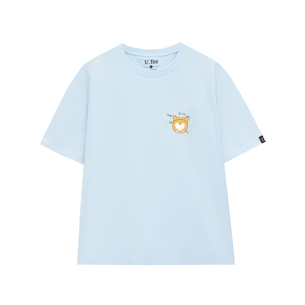 Áo Thun Cổ Tròn Cotton 100% Bé Corgi  Z-Z-Z Siêu Đáng Yêu
