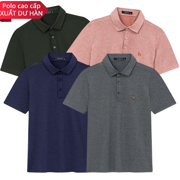 Áo polo nam xuất Hàn Hazzys/ Áo thun nam cao cấp, vải co giãn, nhẹ và mát
