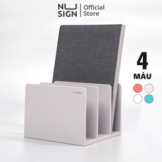 Giá đứng đựng sách và tài liệu cao cấp 3 ngăn Nusign - 4 màu - Trắng/Xám/Hồng/Xanh dương - mã NS006
