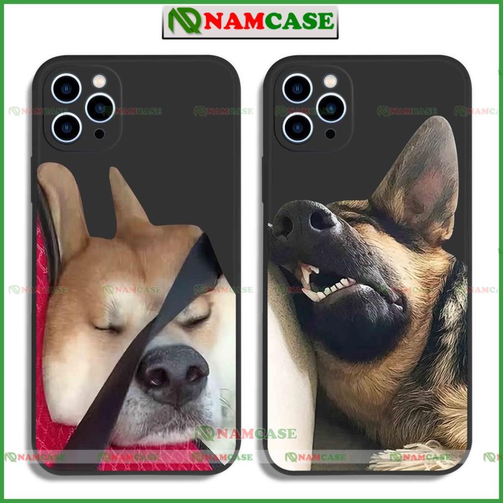 Ốp lưng iphone cặp đôi hoạt hình độc lạ chó mèo ngộ nghĩnh dễ thương đẹp cho ip 6/6s/7/8/X/XS/11/12/13/14 Pro Plus Max
