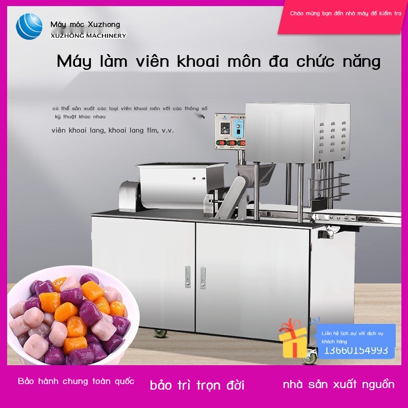 Máy vo viên khoai lang thương mại hoàn toàn tự động Máy vo viên gạo nếp nhỏ đa chức năng tạo hình viên khoai môn hình ch