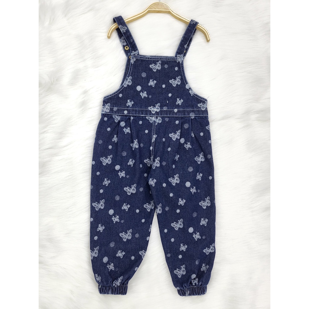 Quần yếm bò cho bé gái mặc được cả 4 mùa, giúp bé năng động thoải mái vận động cả ngày MonBabies QY22W09