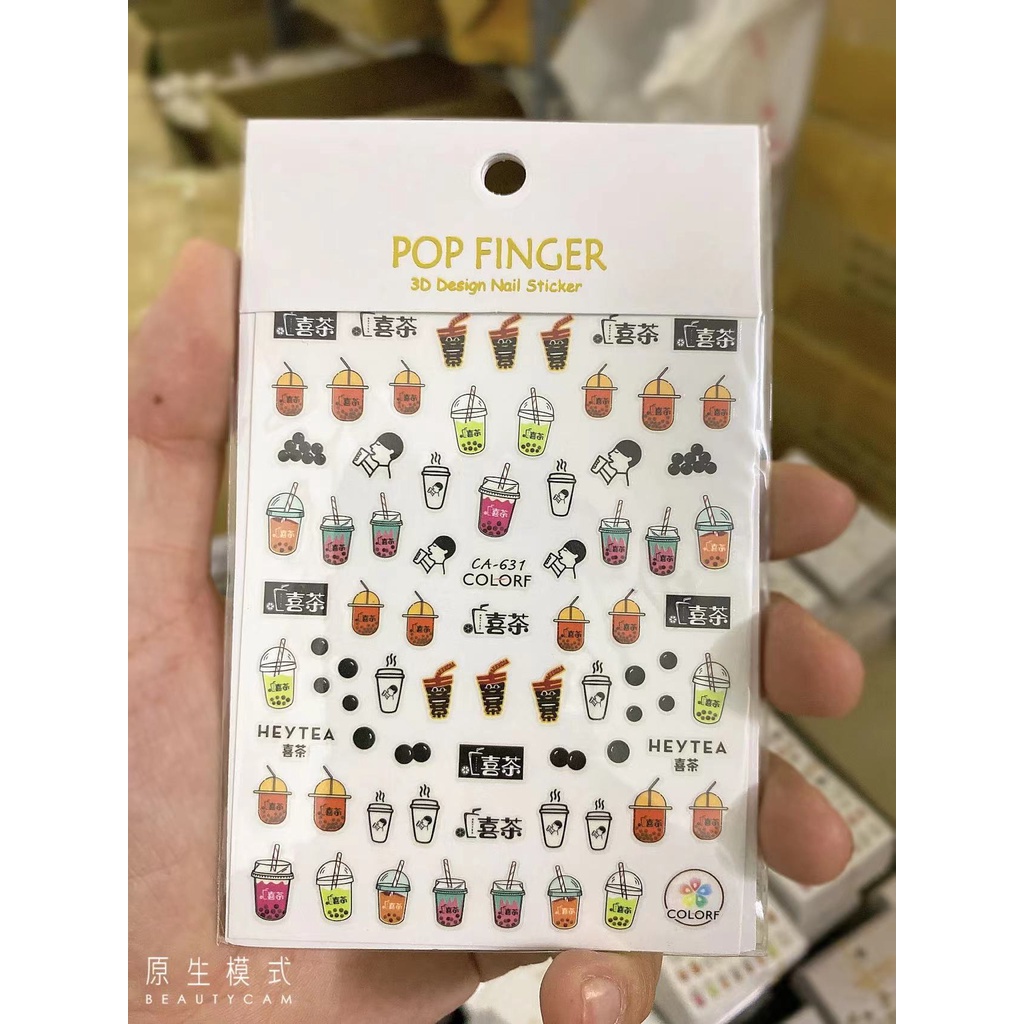 STICKER MÃ TRÀ SỮA