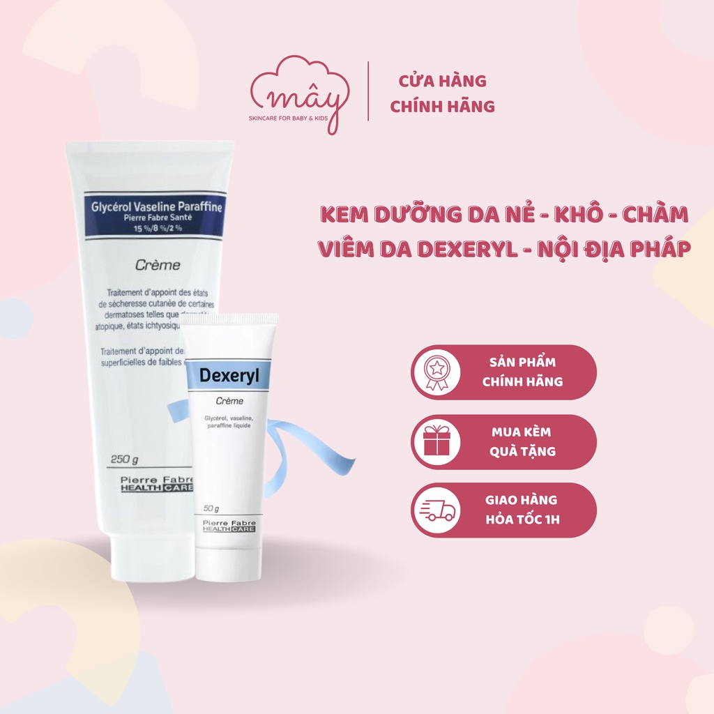 Kem dưỡng Dexeryl Nội đia Pháp cho bé da nẻ chàm viêm da cơ địa