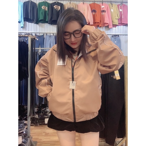 Áo Khoác Dù 2 lớp kèm túi trong