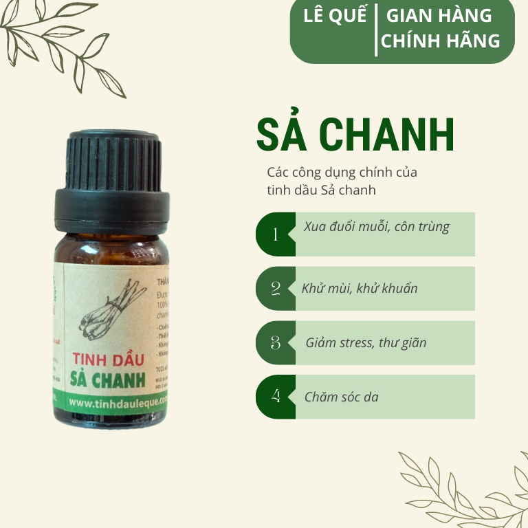 Tinh dầu Sả chanh Lê Quế - 10ml