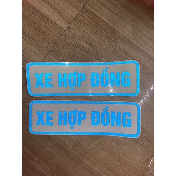 Xe hợp đồng decal phản quang