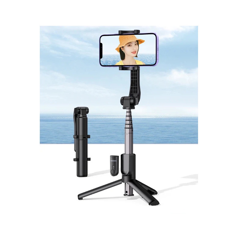 Tripods tích hợp gậy selfie UGREEN LP508 | Cao tối đa 68cm | Dùng được điện thoại 4.6 - 7inch| 50735 50758.
