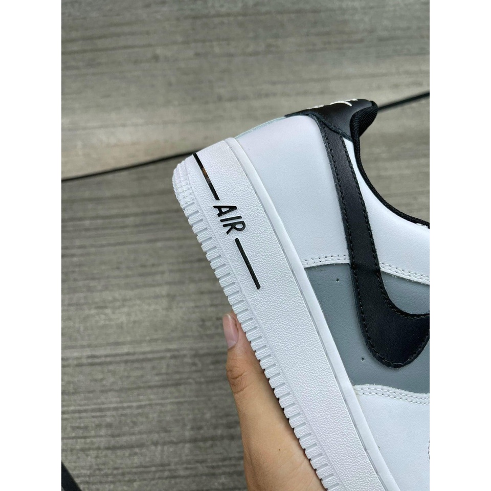 Giày _AF1 Mũi Đen Nam Nữ, giày Air Force 1 Low Cream Black Hót Trend Bản Cao Cấp,Hàng Đẹp Tặng Hộp Và Bill