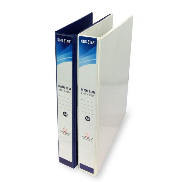 Bìa còng 3.5cm xi kiếng A4 - 2 còng Kingstar