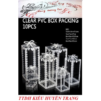 Hộp Đựng Kẹo Bằng Nhựa PVC Trong Suốt Tiện Dụng Cao Cấp
