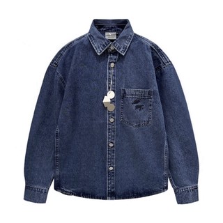 Áo sơ mi denim chuot trang