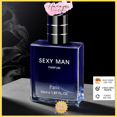 Nước Hoa Nam Sexy Man Parfum 55ml Siêu Cuốn Hút, Hương Thơm Tươi Mới Thanh Mát Quyến Rũ Nàng