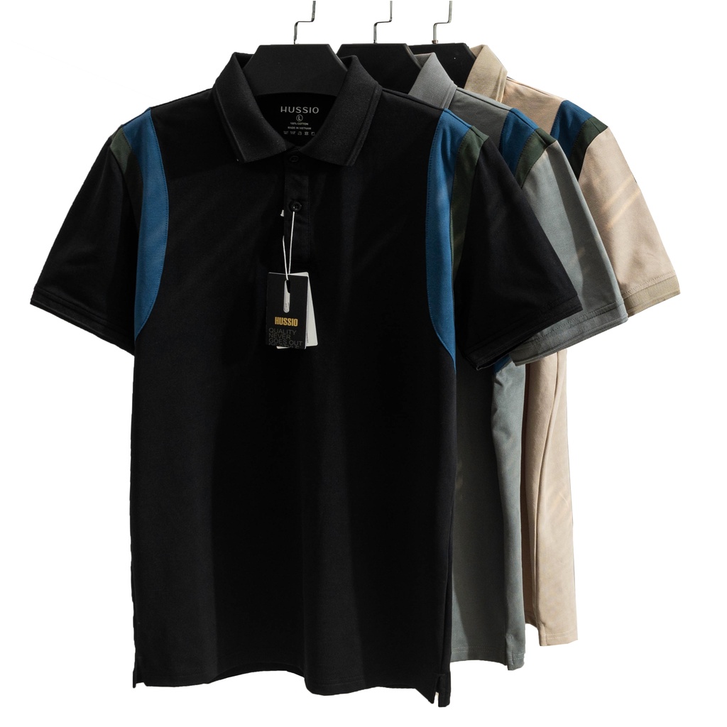 Áo Polo nam DENIS vải CVC Cotton cao cấp, trẻ trung, năng động, sang trọng - HUSSIO