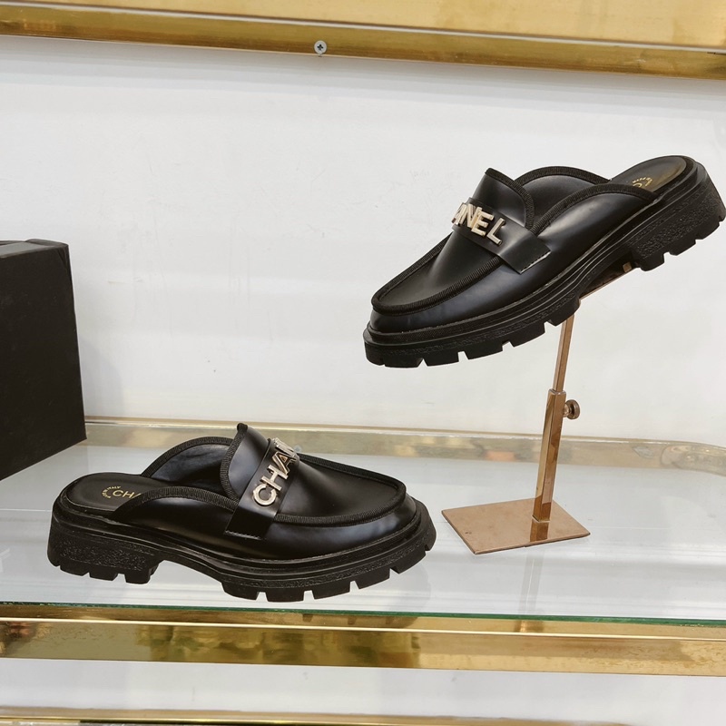 Giày sục nữ 5p da tag chữ Nguyên hộp hãng cao cấp super