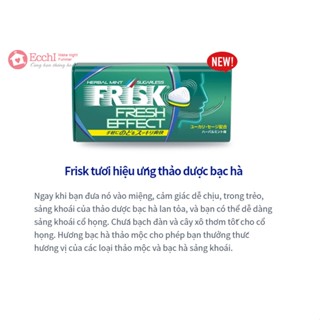 Kẹo ngậm bạc hà thảo dược Frisk Herbal mint hộp 50 viên Nhật Bản
