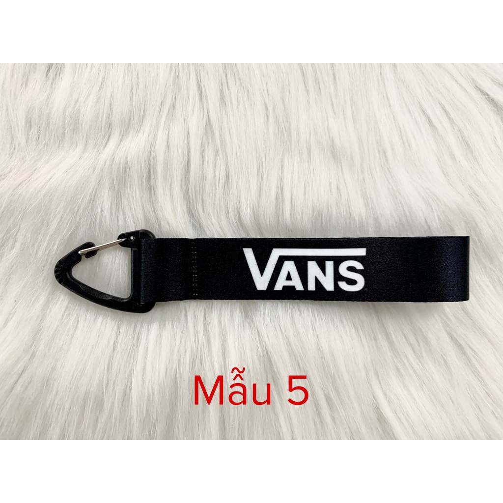 Dây móc khóa in logo Thương Hiệu 2.5cm móc tam giác, Dây Sneaker/ Dây đeo phụ kiện