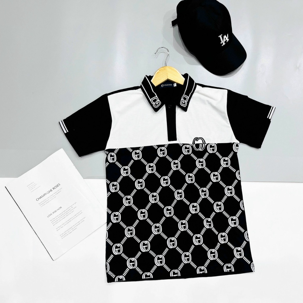 Áo Thun Nam Cổ Trụ Vải Cotton Mềm Mát 2 Màu Trẻ Trung Lịch Lãm NEW UNISEX