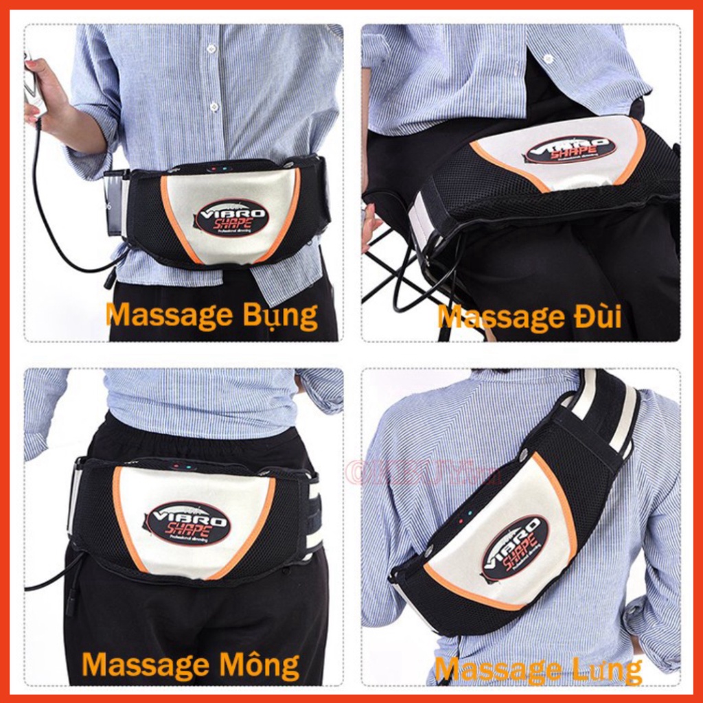 Đai Rung Giảm Mỡ Bụng - Máy Massage Rung Giảm Mỡ Toàn Thân Hiệu Quả