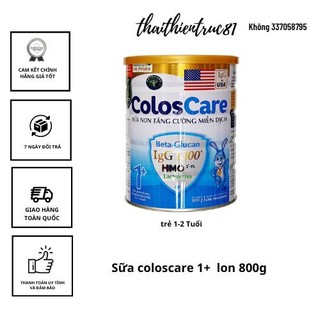 Sữa coloscare 0+/1+/2+lon 800g date mới