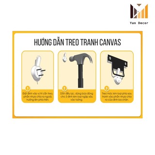 Bộ 3 tranh canvas khung gỗ thông [link 3]