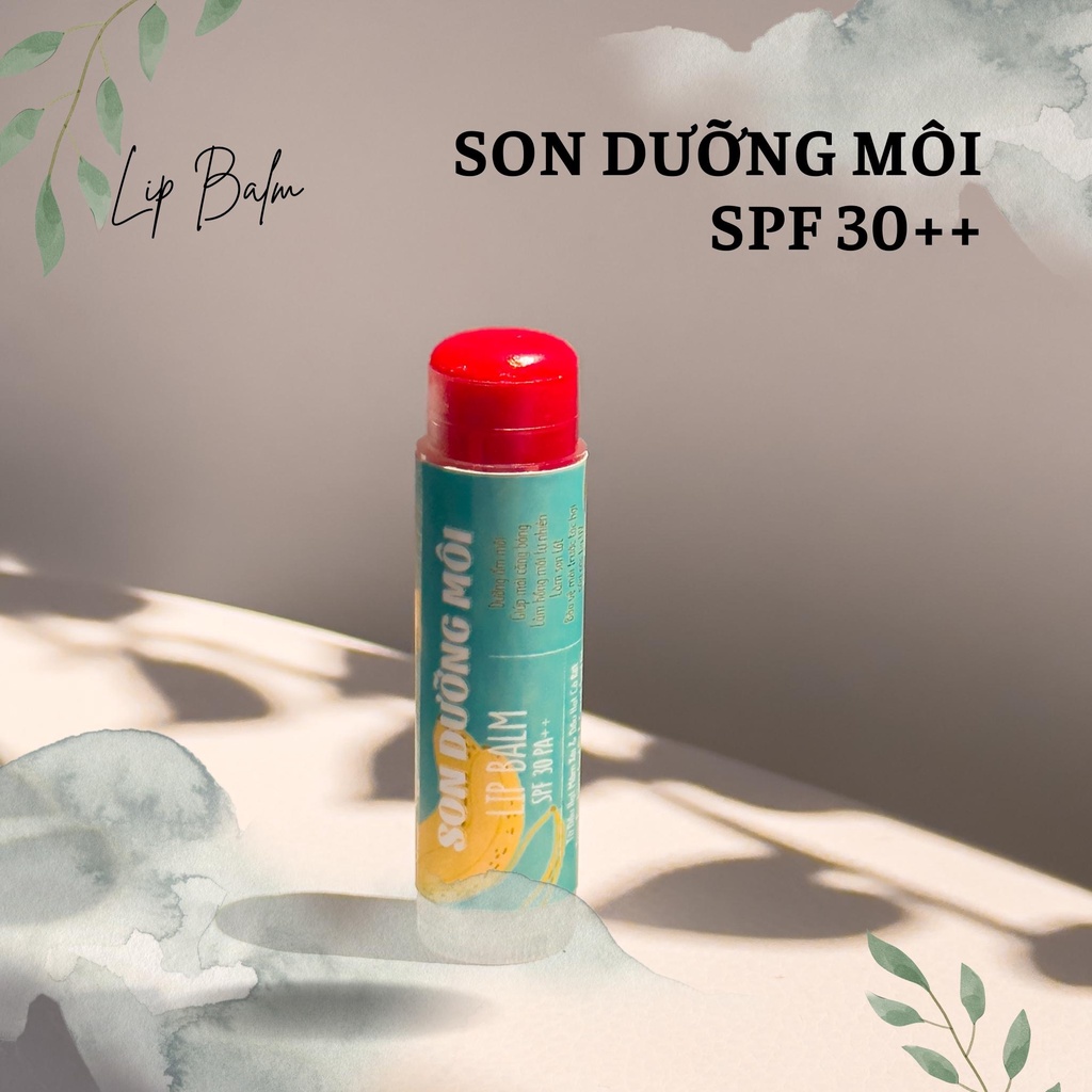 Son Dưỡng Môi Chống Nắng LIP BALM SPF30++ Bảo Vệ Môi & Cấp Ẩm Chuyên Sâu - handmade By Guby Homemade
