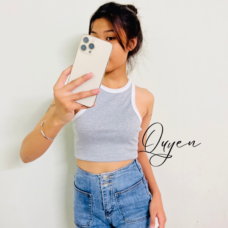 Áo Ba Lỗ Phối Viền From Croptop_QS Quyen Shop