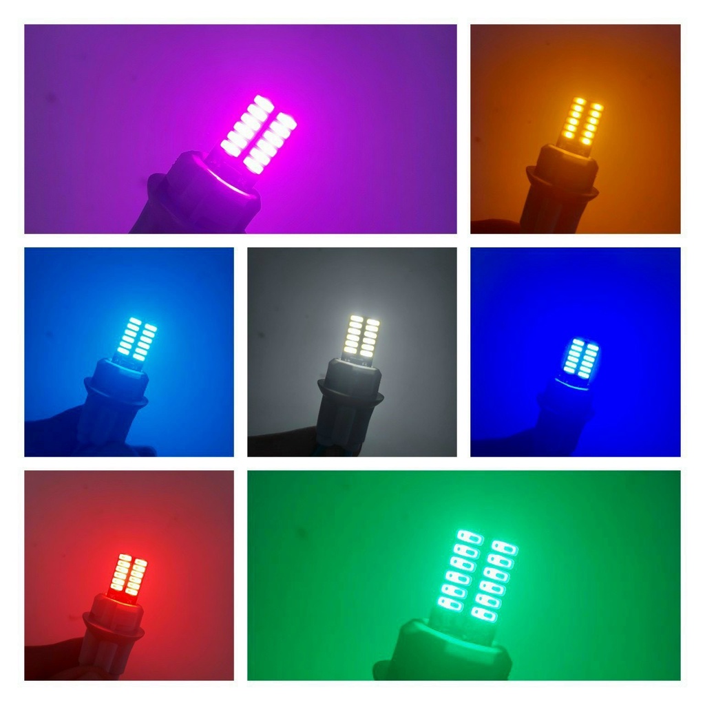 Bóng Led T10 siêu sáng đủ màu 7567 dùng cho đèn nội thất, đờ mi, xi nhan, biển số, đồng hồ