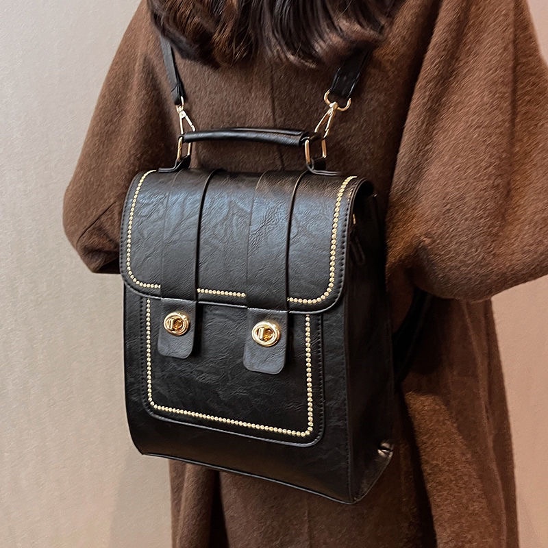 BALO DA❤️FREESHIP❤️Balo Da Nữ Đẹp Đi Học Mini Cao Cấp Thời Trang VINTAGE Giá Rẻ