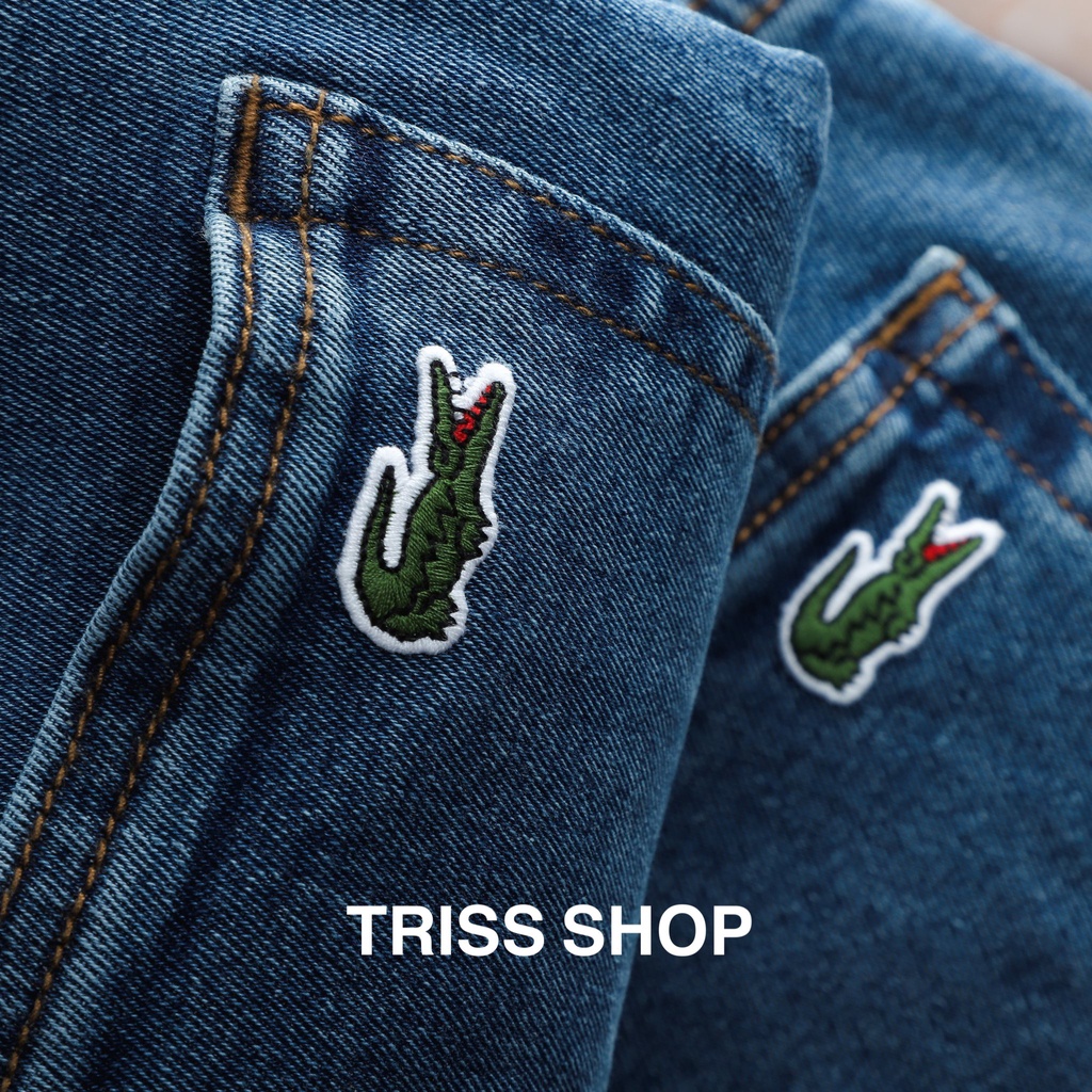 Quần Jeans nam Lacoste 5 chất liệu co giãn cao cấp form slim
