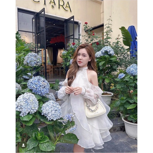 Túi Hộp Tim Túi Nữ Quai Xách Màu Trắng Có Hộp Nơ Gift Set Quà Tặng 8/3