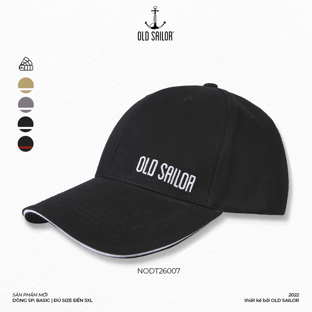 Nón Lưỡi Trai Thể Thao OLD SAILOR Thiết Kế Basic Thêu Họa Tiết