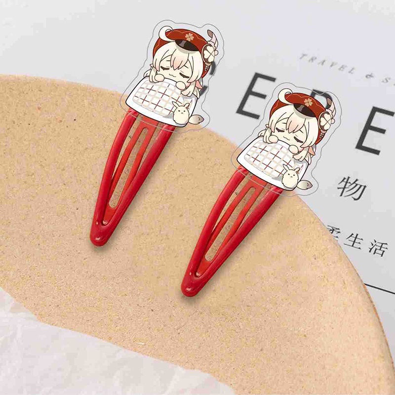 Kẹp Tóc zhongli shogun klee ayato Màu Sắc Ngọt Ngào