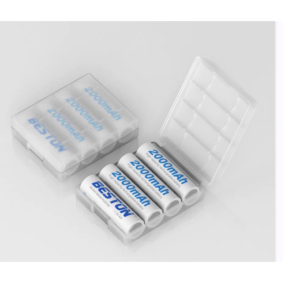 Pin sạc AA 2000 mAh chính hãng Beston / Sạc màn hình báo pin tự ngắt khi đầy Beston