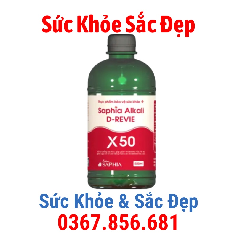 Kiềm cân bằng Saphia Alkali X50 – 500 ml/chai