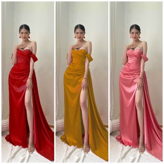 ĐẦM DẠ HỘI BODY RỚT VAI NGỰC KẾT ĐÁ CAO CẤP TẶNG KÈM HOA TAI THỜI TRANG