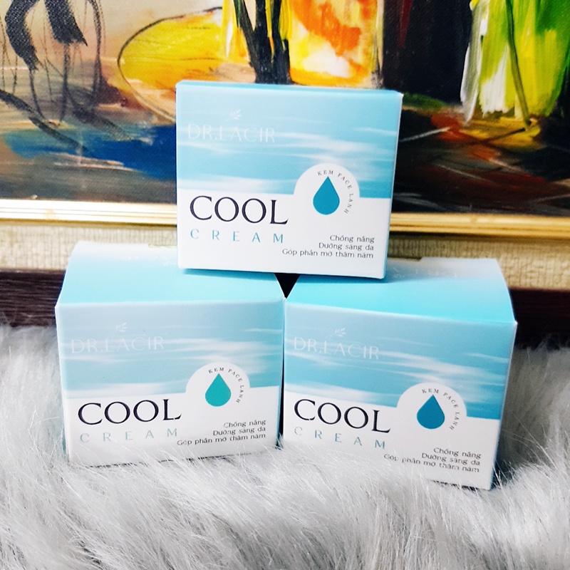 Kem dưỡng da ban ngày góp phần làm mờ thâm nám COOL CREAM thương hiệu Dr. Lacir mini dung tích 5gr