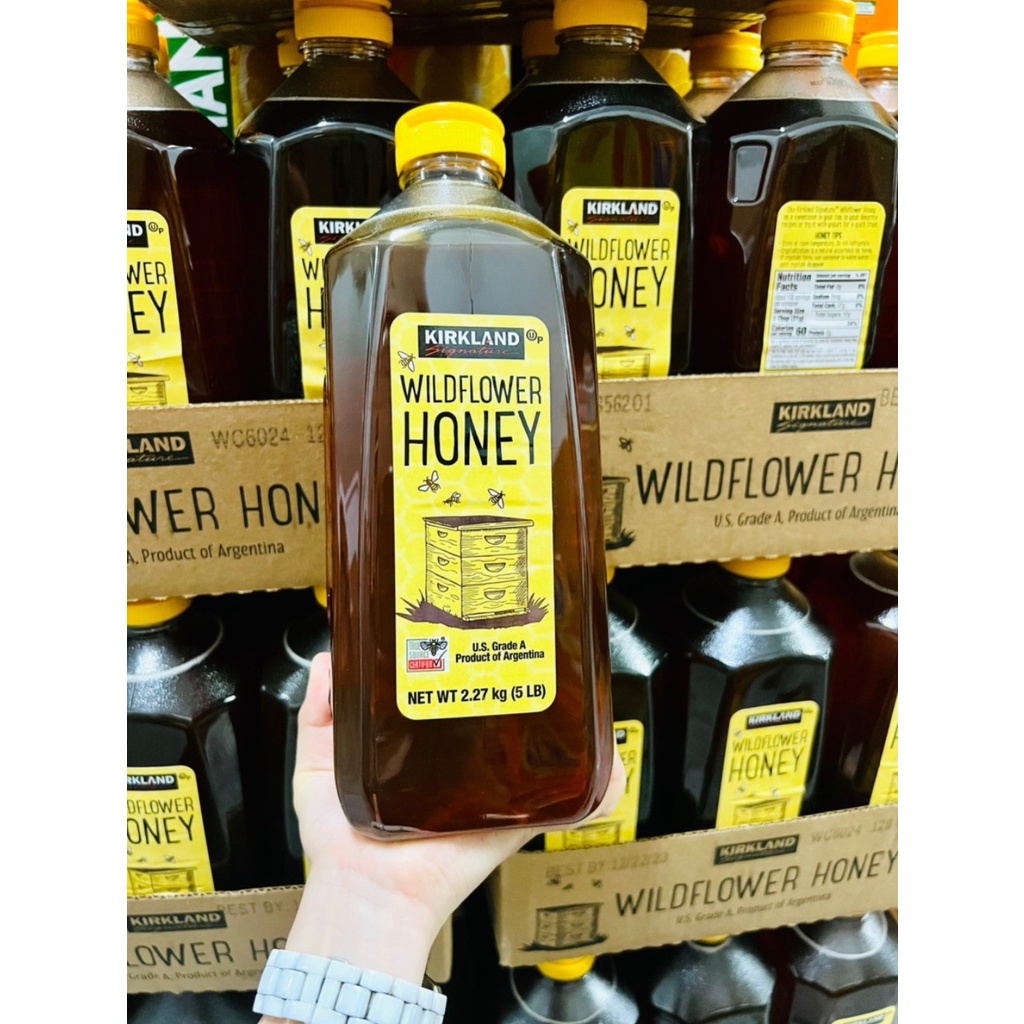Mật ong Kirkland Signature Wildflower Honey 2.27kg của Mỹ