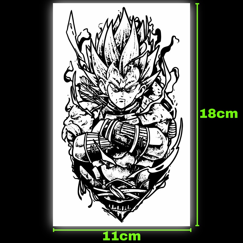 Miếng dán hình xăm tạm thời SAI MAGIC TATTOO 183 18CM×11CM chống thấm nước lâu trôi lên đến 2 tuần