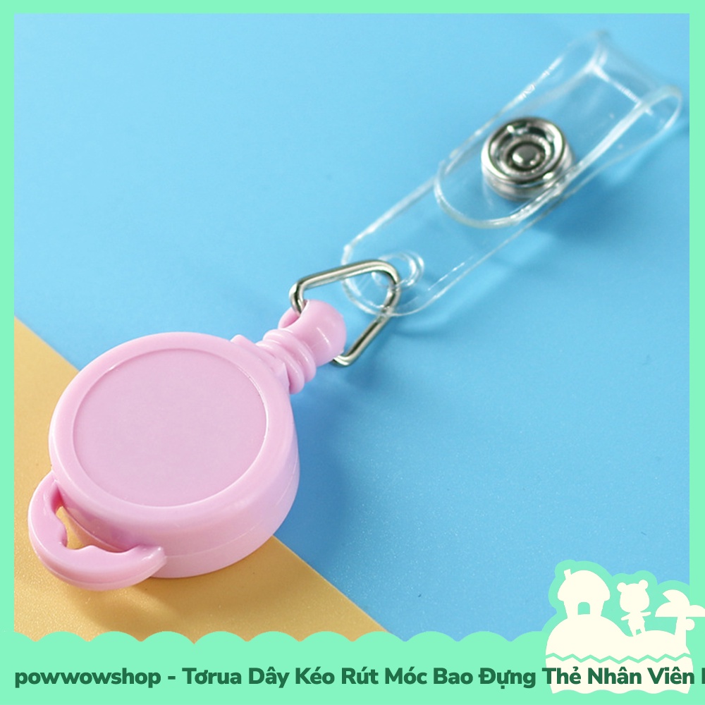 [Sẵn VN - Hỏa Tốc] Tơrua Dây Kéo Rút Móc Bao Đựng Thẻ Nhân Viên Phong Cách Tối Giản Tinh Tế Nhiều Màu Sắc Color