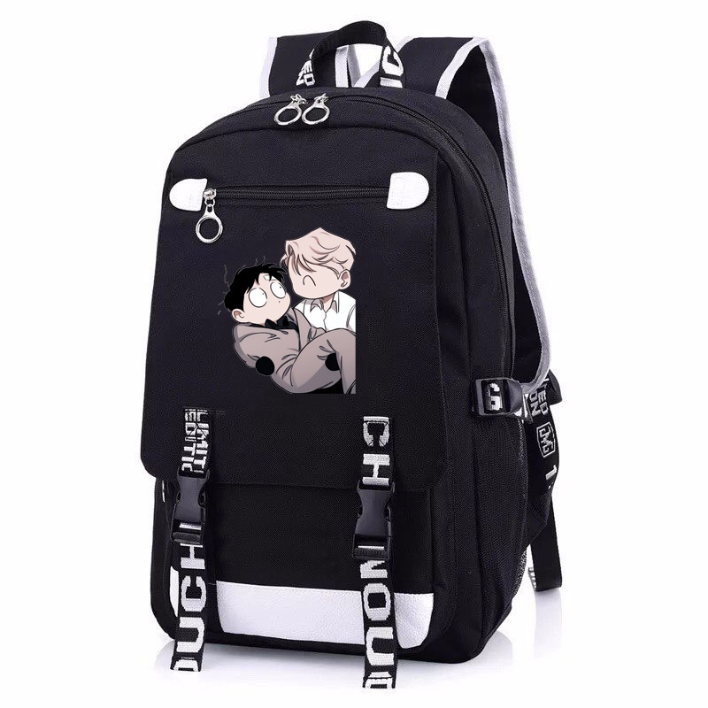 Balo nam nữ in hình ROSES AND CHAMPAGNE Hoa Hồng và Rượu Vang manhwa BL cặp sách đi học tiện lợi thời trang