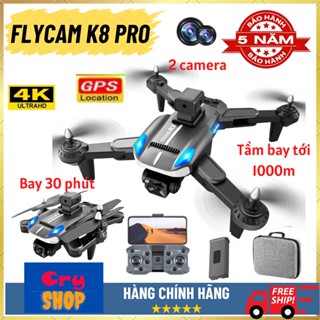 Fly cam K8, Playcam Mini Giá Rẻ Drone Camera 4K K8 Có Cảm Biến Tránh Va Chạm, Bay 30 Phút, Chuyền Hình Ảnh Trực Tiếp