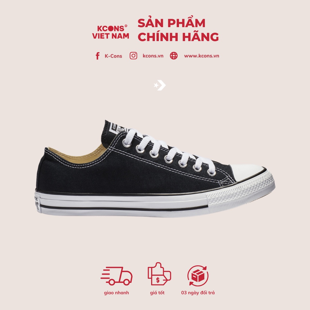 Converse Chuck Taylor Classic Black | Giày Thể Thao Đen Cổ Thấp M9166C