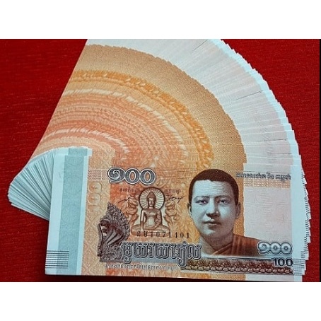 Tờ Hình Phật Campuchia 100 Riel May mắn - Bình an - Tài lộc