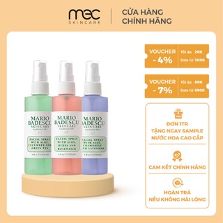 Xịt Khoáng Toner Mario Badescu Facial Spray Herbs & Rosewater / Green Tea / Lavender / Orange Blossom - mecskincare