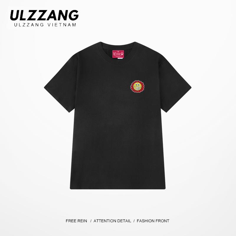 Áo thun unisex local brand ULZZ ulzzang form dáng rộng tay lỡ in hình sunflower